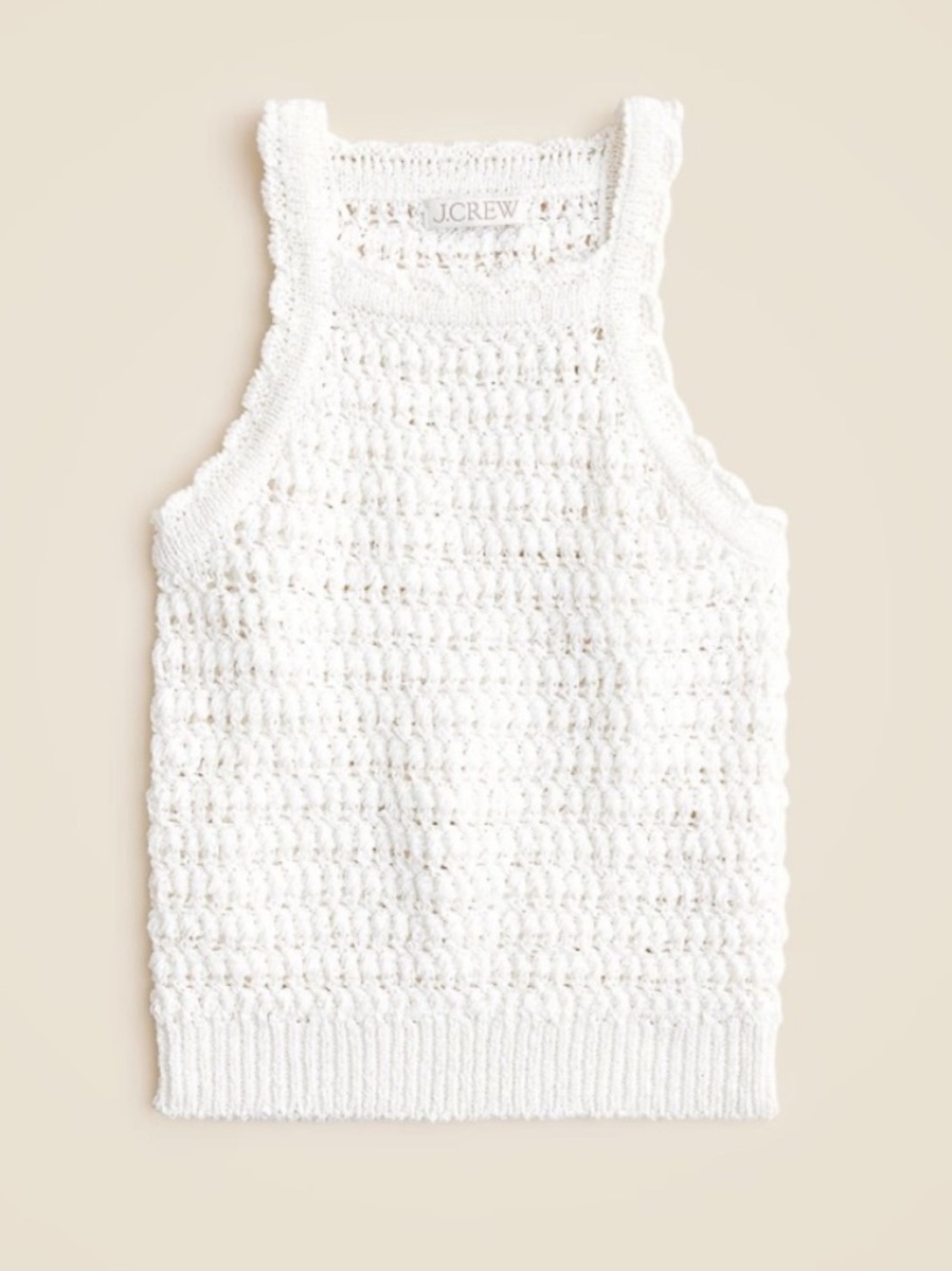 J.Crew Montauk Crochet Tank XL